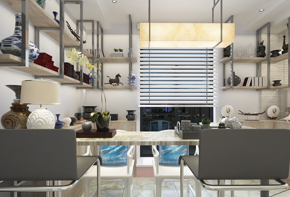 北京二手房翻新书房设计（效果图）