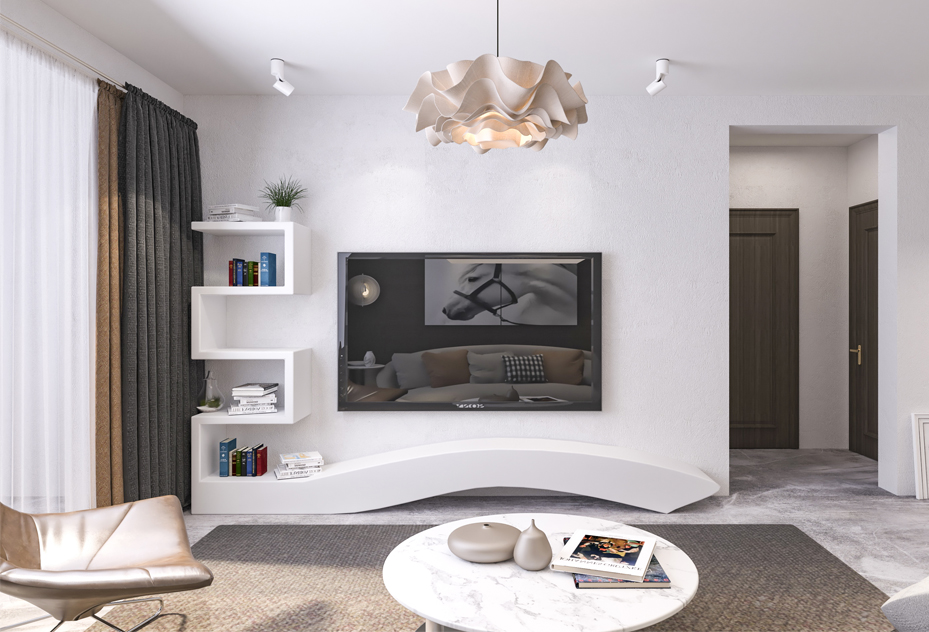 二手房客厅翻新（效果图）